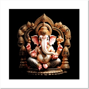 Ganapati Ganesh Chaturthi Hindu Elephant God Photo Posters and Art